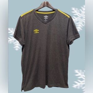 Umbro Black Tee with Yellow Highlights Size M.